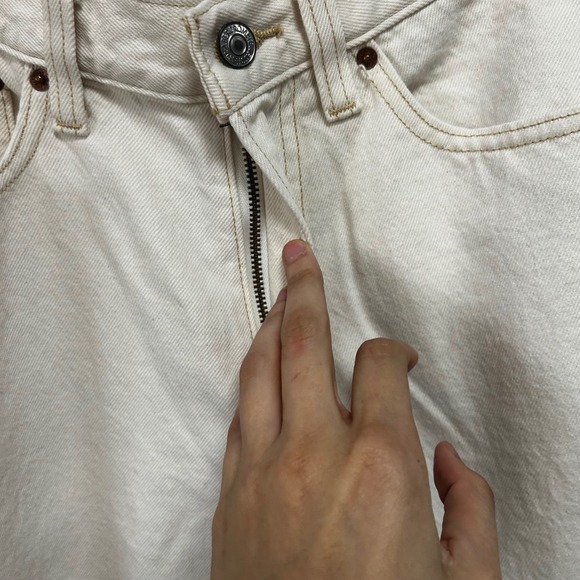 Abercrombie & Fitch curvy love mid rise slouchy carpenter jeans size 27 - Picture 3 of 6